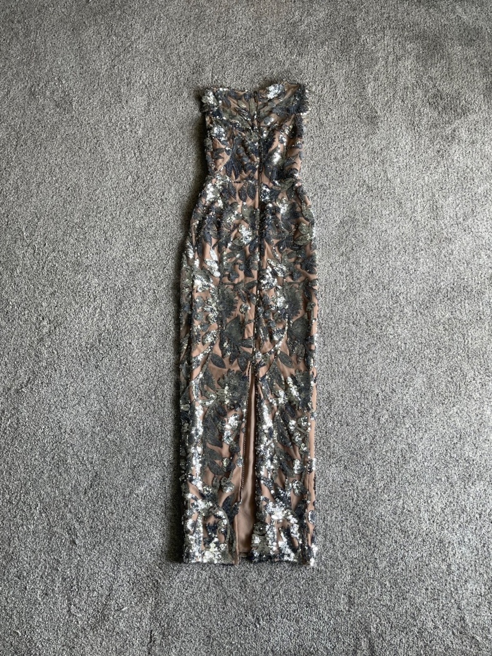 Bronx And Banco Violet Dark Silver Maxi Dress Size XS US2 NWOT - Picture 4 of 8
